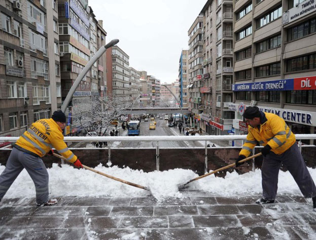 ankara kar yağışı