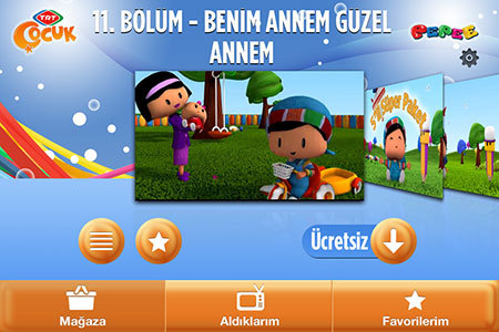 trt çocuk pepe iphone uygulaması